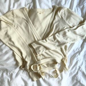 Ozma Silk Noil Dance Wrap Top